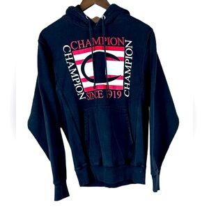 Champion black hoodie sweatshirt Men S